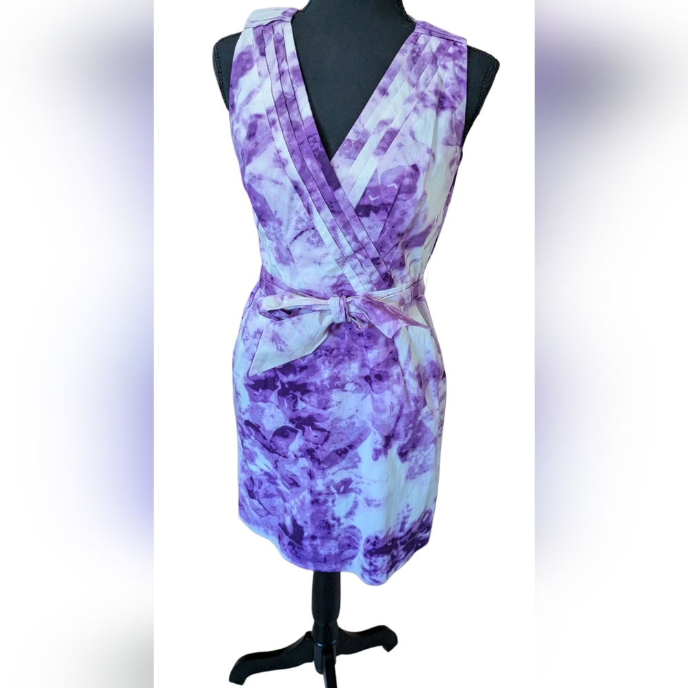 Banana Republic Purple Tie Dye Dress NWOT